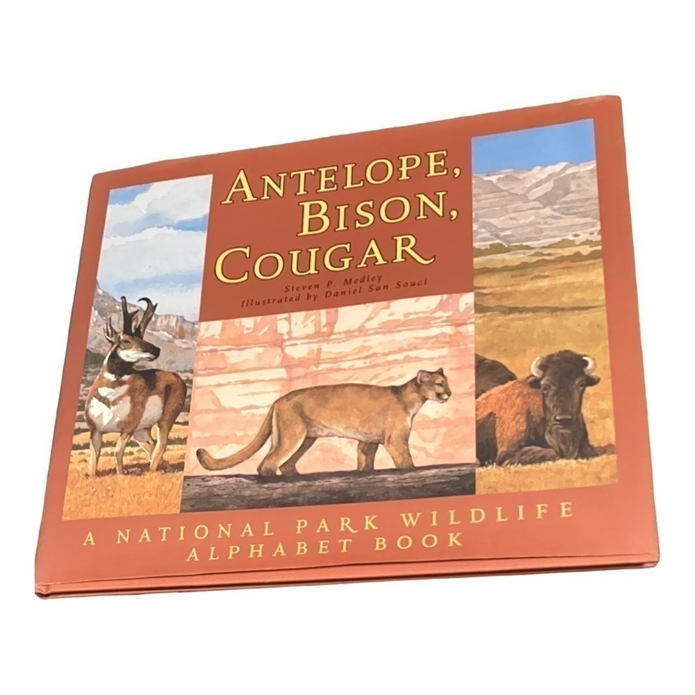“ANTELOPE, Bison, Cougar” a National Park Wildlife hardback alphabet book  3-10